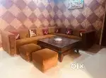 L shaped sofa without table