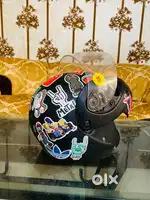 Bike helmat with cool stickers