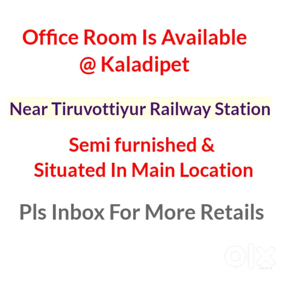 Office Room Available @ Kaladipet