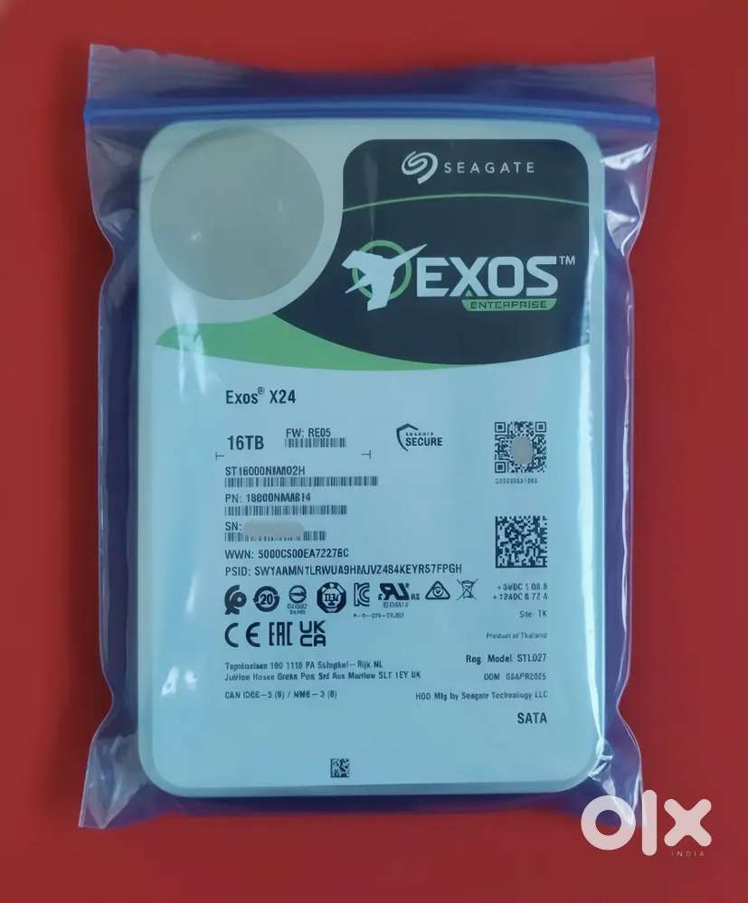 Seagate Exos X24 16TB most powerful Internal Hard Drive HDD 6GB/s SATA