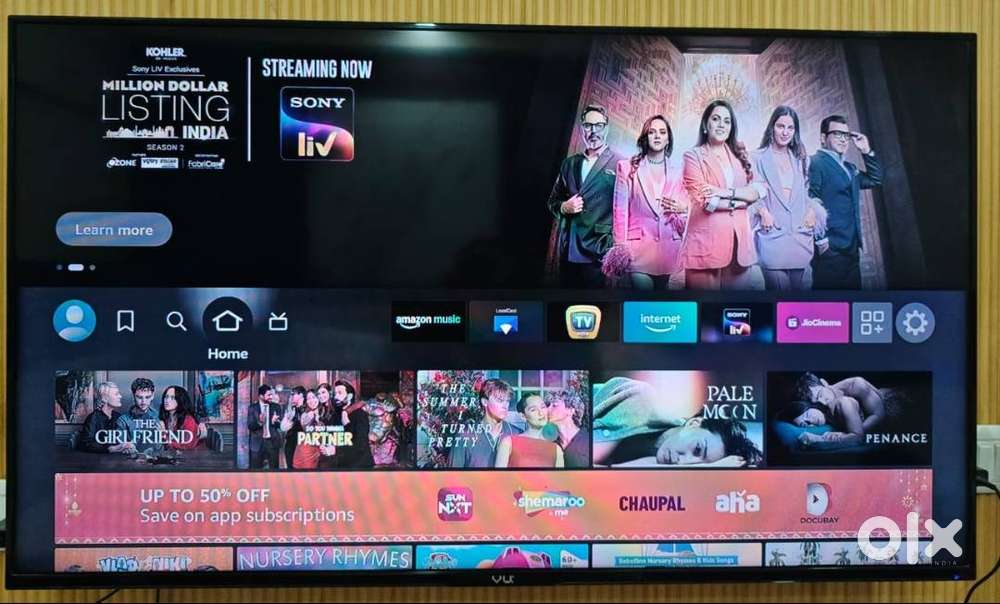 50 inch VU TV For Sale. 1080P With FireTv Stick