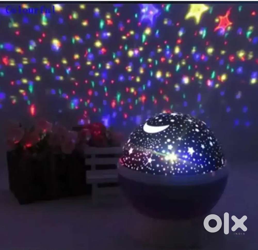 Star  Moon Night Light Lamp  with Color and 360 Degree Moon Star