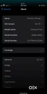 i phone8 + ha ak dam ok ha bas tauch creck  ha or back panel creck hai