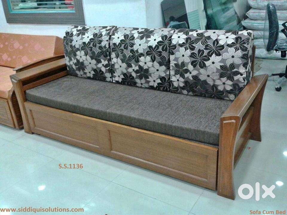 New best quality teakwood sofa cum bed get at factory price
