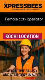 We are hiring female cctv operator