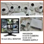 MONITOR WITH 6 NOS CCTV CAM FOR SALE