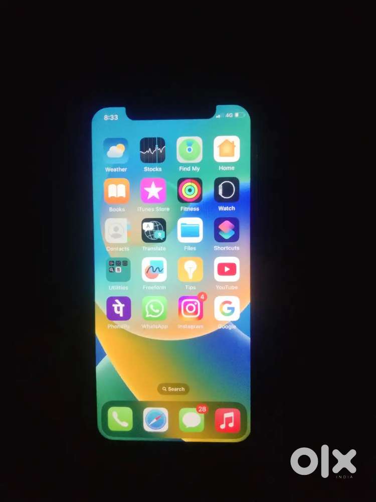 I phone x 64 gb only battery  change  best camera qvliti display demej
