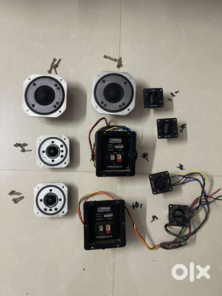 Yamaha NS-670 Speaker components , crossover, tweeters, midrange, wire