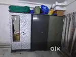 Bed and wardrobe