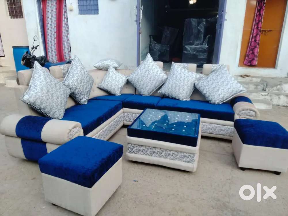 Brand new quality l shape sofa set available in starf premium quality