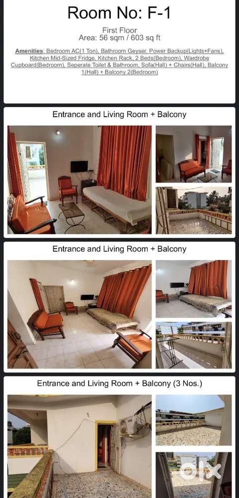 1BHK Furnished Room For Long Term Monthly Stay(Agreement)