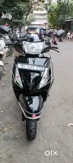 A TVS Jupiter bike is good condition