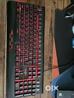 Red Gear Blazing Semi-Membrane Anti Ghosting Keyboard
