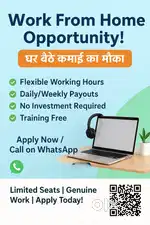 Work from home jobs - part time/Full time - weekly payment