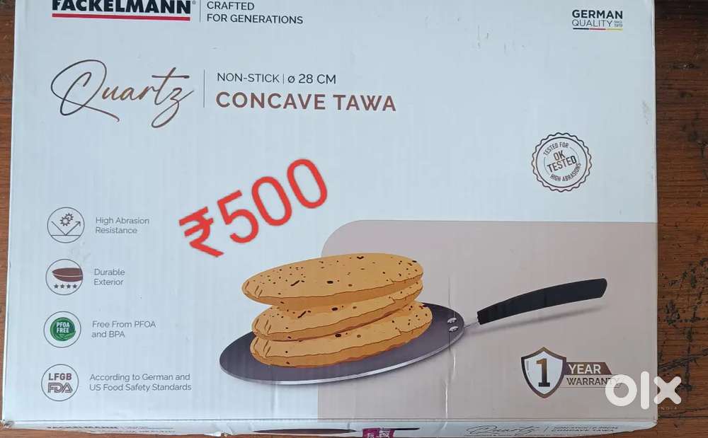 Brand New Fackelmann Quartz Non Stick Tawa / Kadhai & Other Cookwares