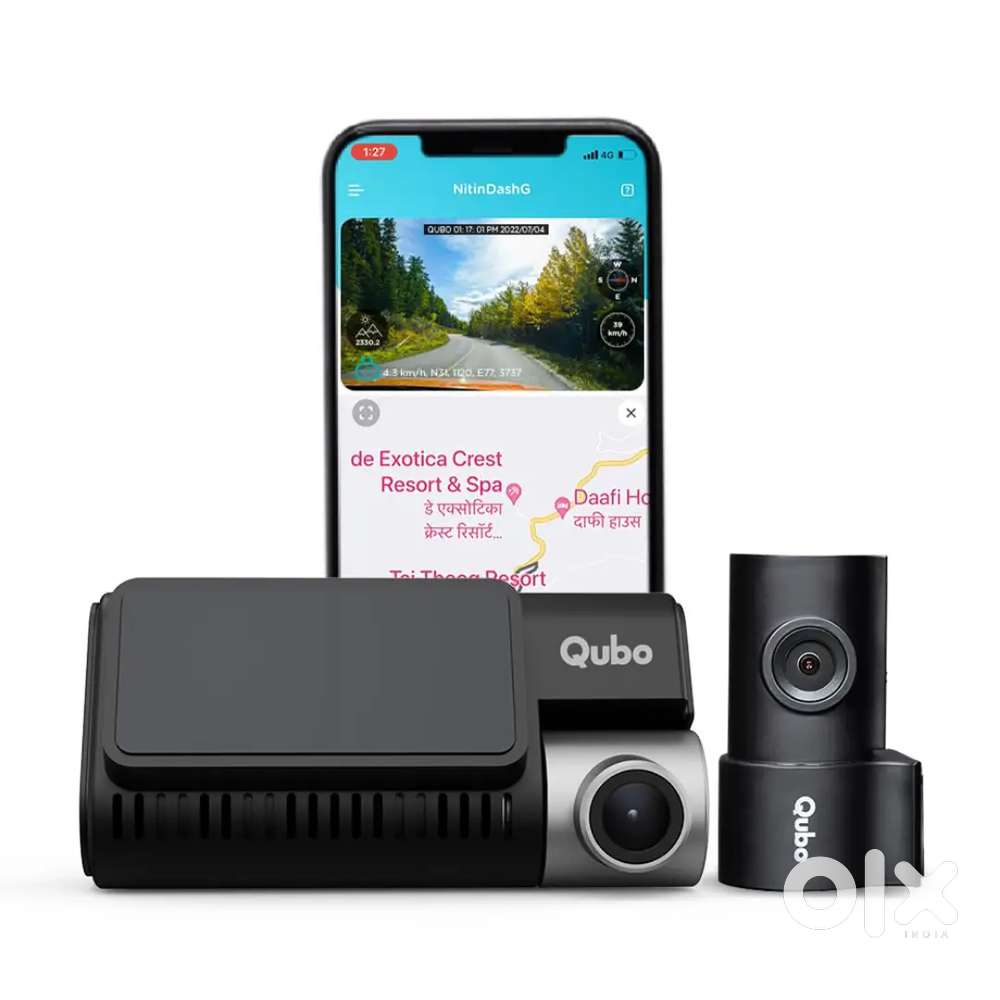 Qubo - Smart Dashcam Pro 3k and Rear Cam