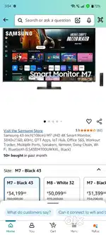 Unused Samsung 4K M7 Smart Monitor TV For Sale
