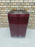 LG 6.5kg maroon colour flower model top load fully automatic machine.