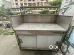 Stainless steel pav bhaji counter