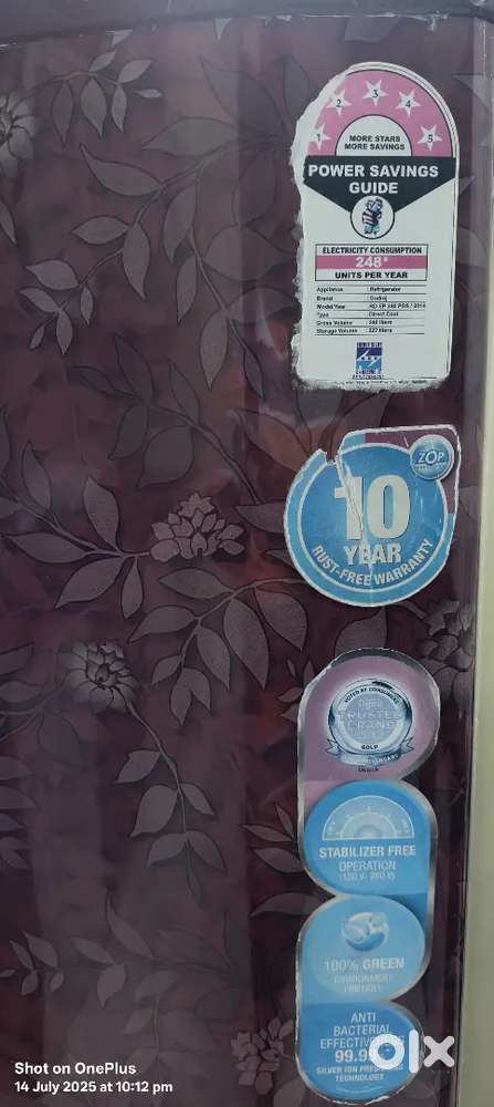 Good Working Condition Godrej 240L 2014 मॉडेल