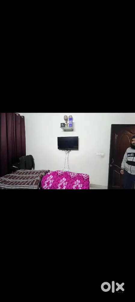 3 bhk fully furnished in Dhakoli high-rise society