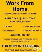 Part time home base job female and male candidate both apply