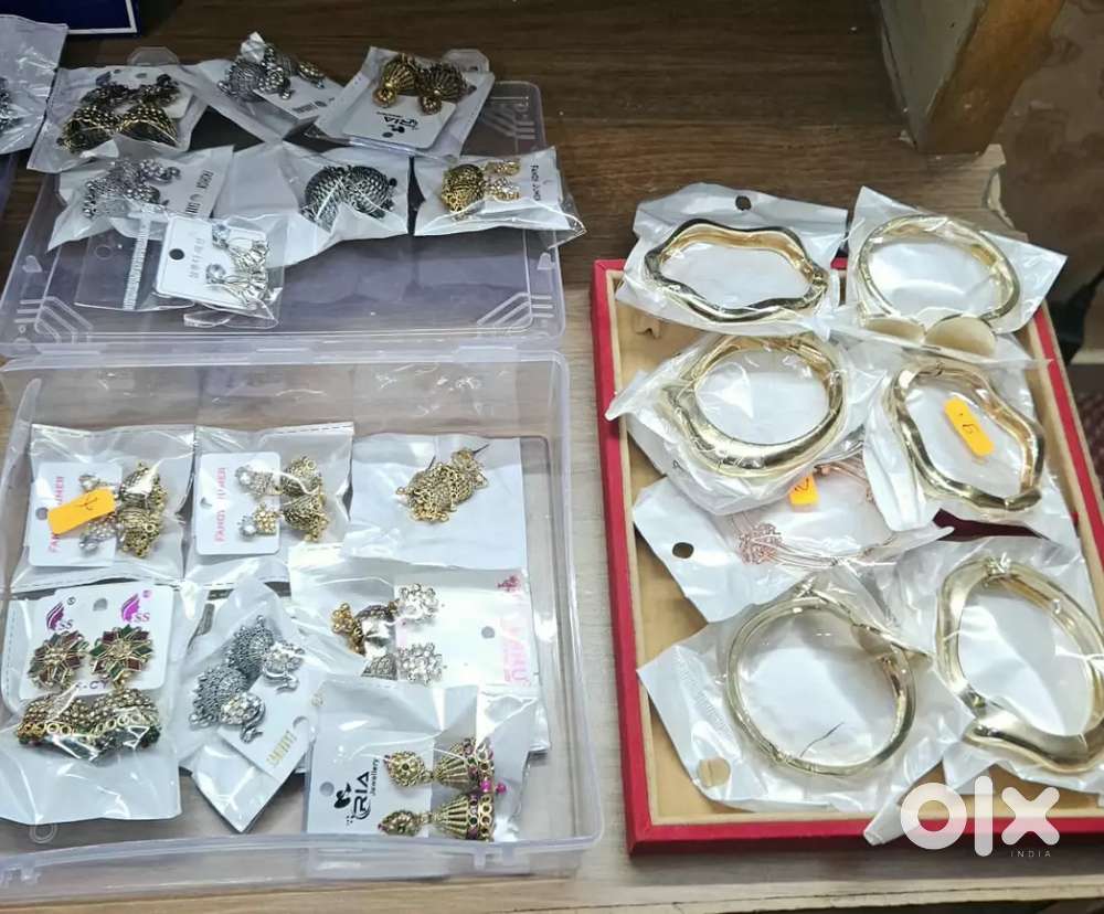 Oxidised earrings jumkas and bracelet jewellery for women