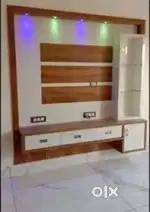 फलेट आफिस शोरूम में वुडन फर्नीचर ओर ओल वकॅ समाघान