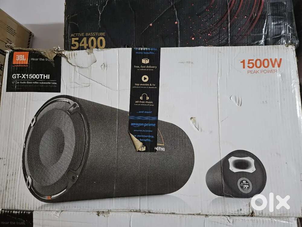 JBL 1500 watt car basstube  Amazon Open Box Material