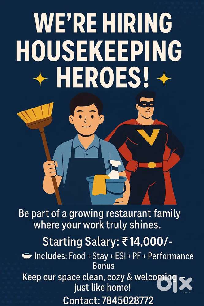 House keeping hero's immediate joining