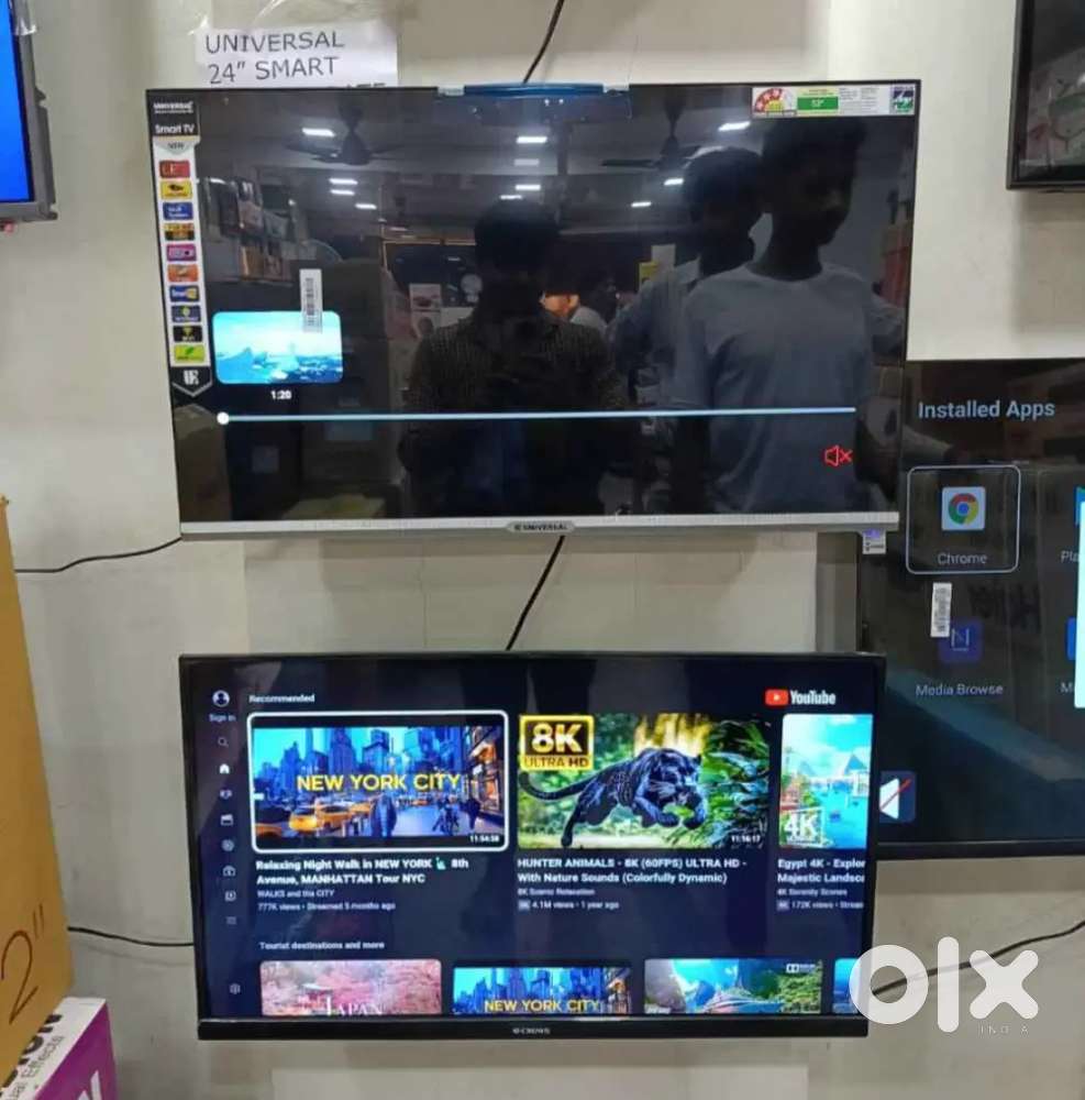 43 inch smart android frameless led tv with 600 channel free in tv