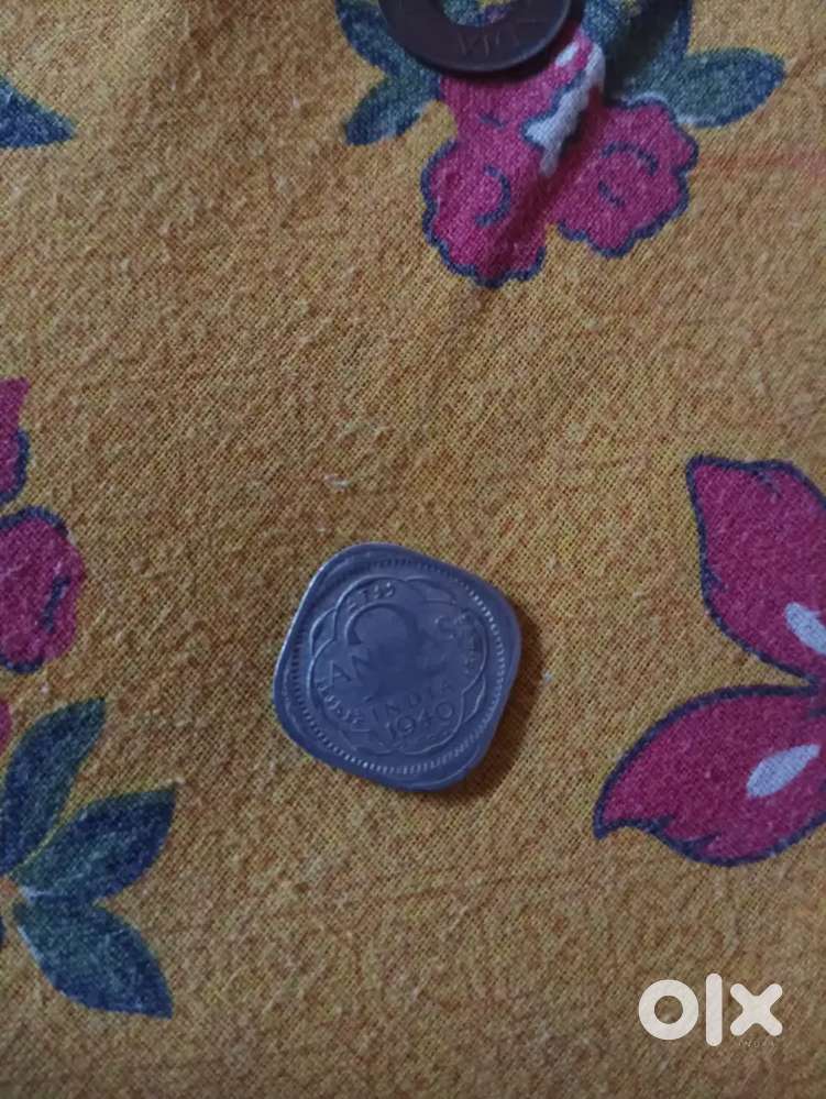 Old coin 2 anna GEORGE VI KING EMPEROR 1940