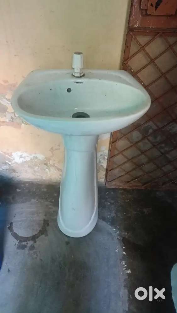 Wash basin with pedestal