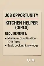 Kitchen Helper – Female Staff