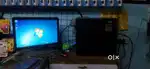 Computer setup CPU monitor with keyboard mouse