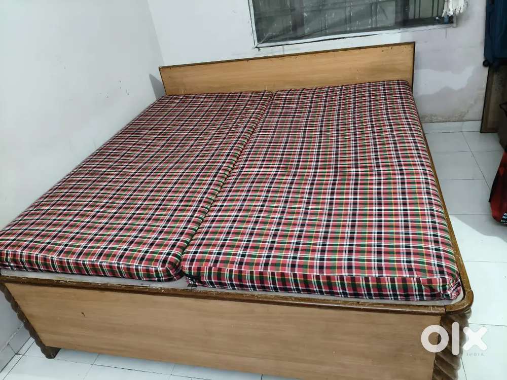 6 by 6 double size bed