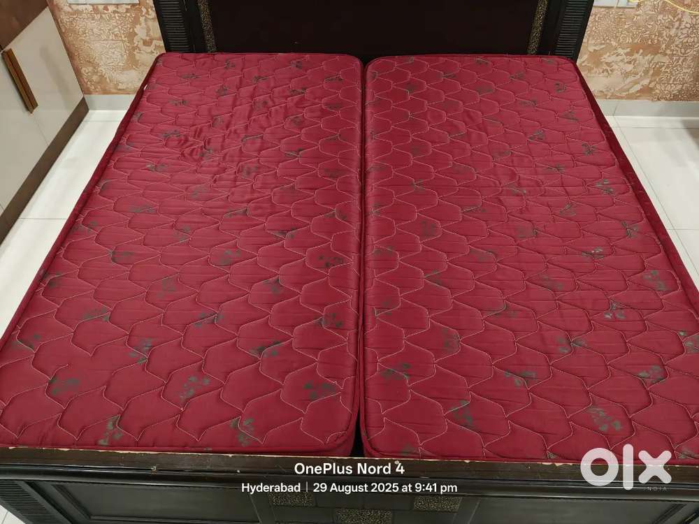 King size bed ( with storage) + mattress