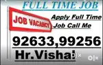 Full time job helper store incharge store supervisor boy and girl