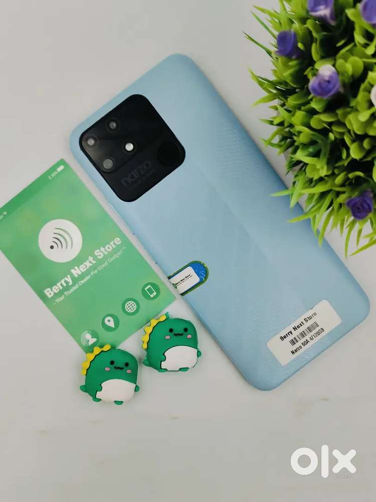 REALME NARZO 50A 4/128GB STORAGE - CLEANED CONDITION MOBILE WITH BILL.