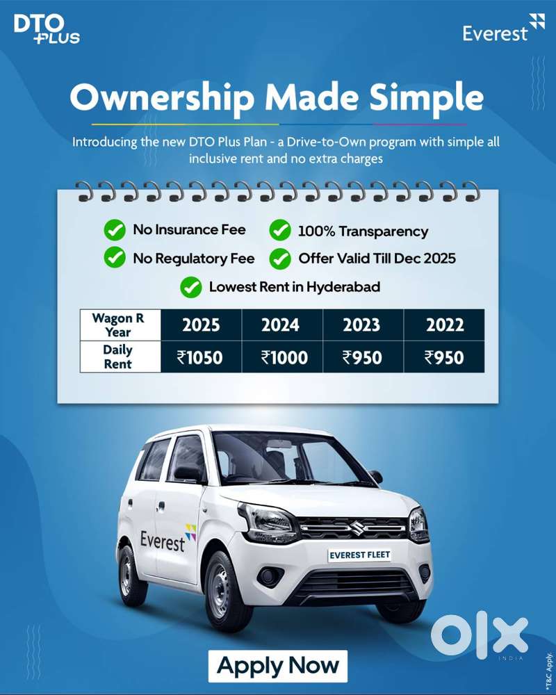 car driver Wanted: Join Everest Fleet’s D2O Program Today!