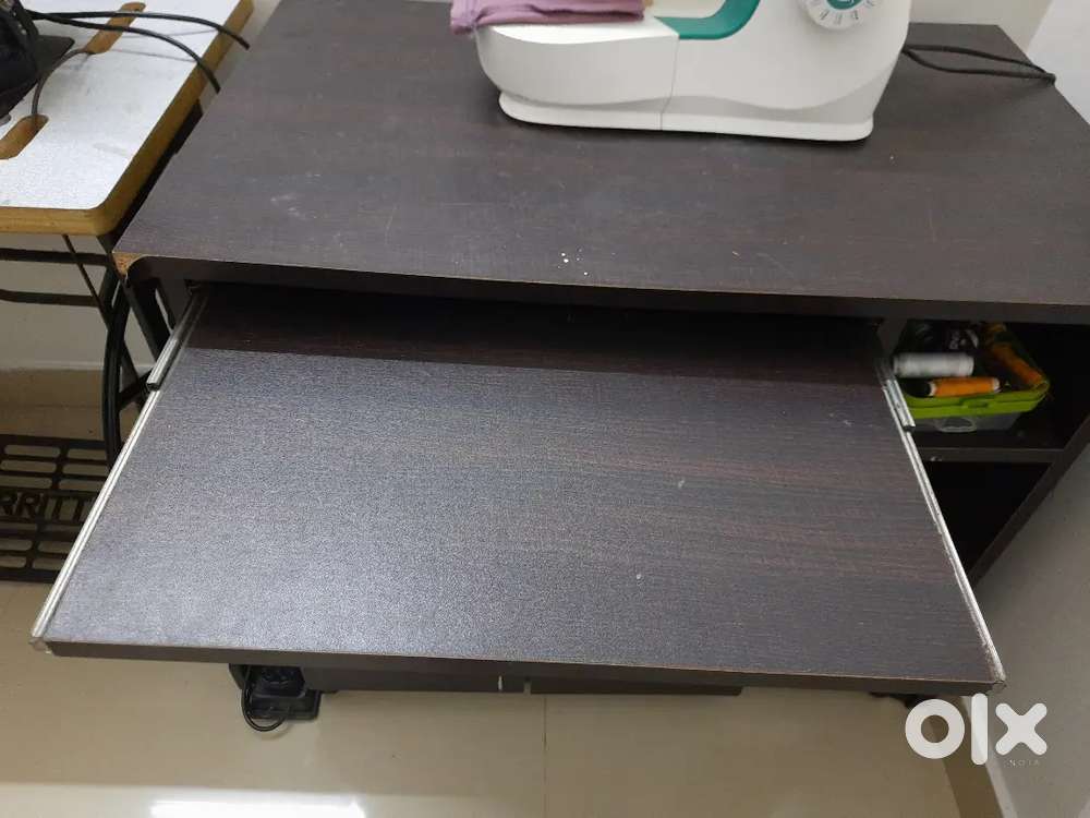 Computer table with cupboard