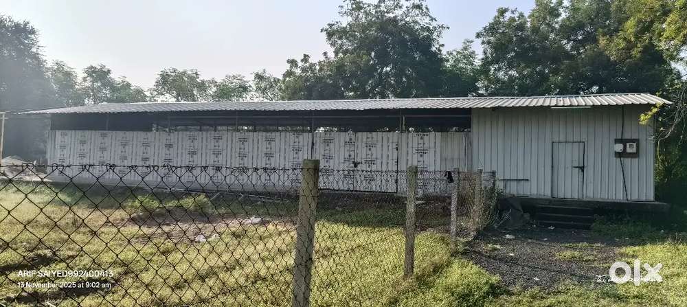 ભાડે આપવાનું છે સિંગલ ફેસ કનેક્શન સાથે  NA જમીન 150 લાંબો શેડ