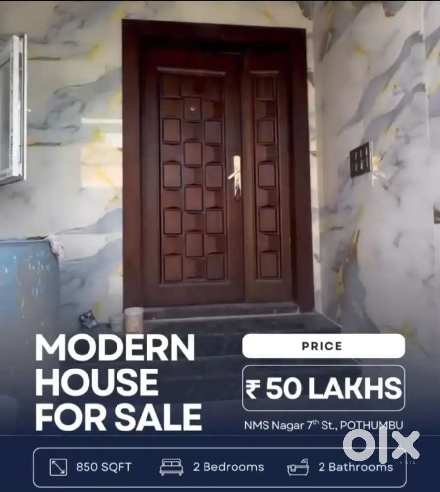 2 BEDROOM INDIVIDUAL HOUSE FOR SALE IN POTHUMBU NEAR KOVILPAPPAKUDI