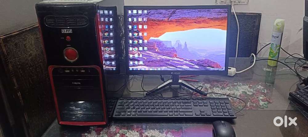 Desktop PC Full Setup  Fast Performance  Monitor, Keyboard & Mouse I