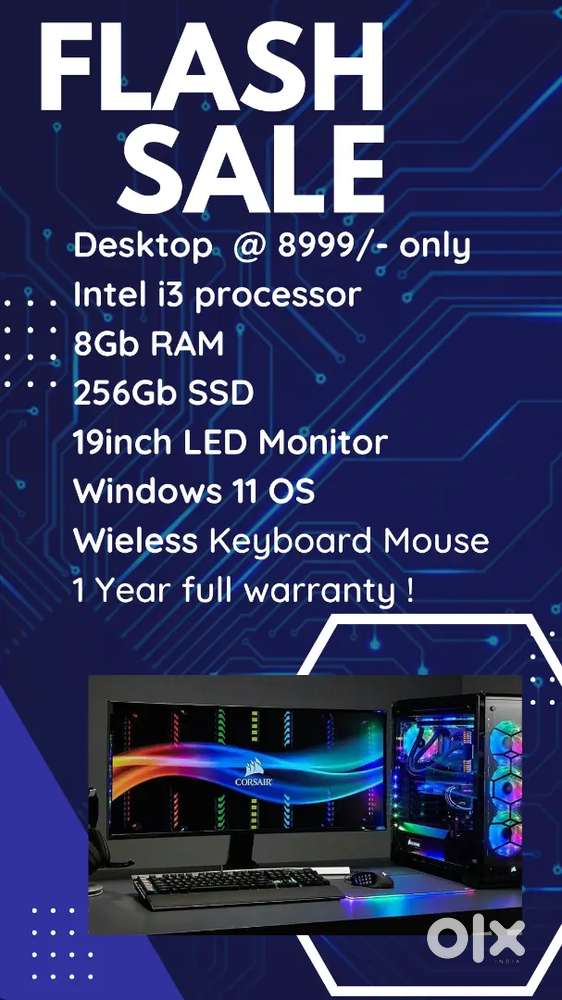 New Intel i3 desktops for sale