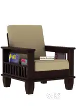 Wooden Sofa Set (2 seater, 2 pieces) 6 months old