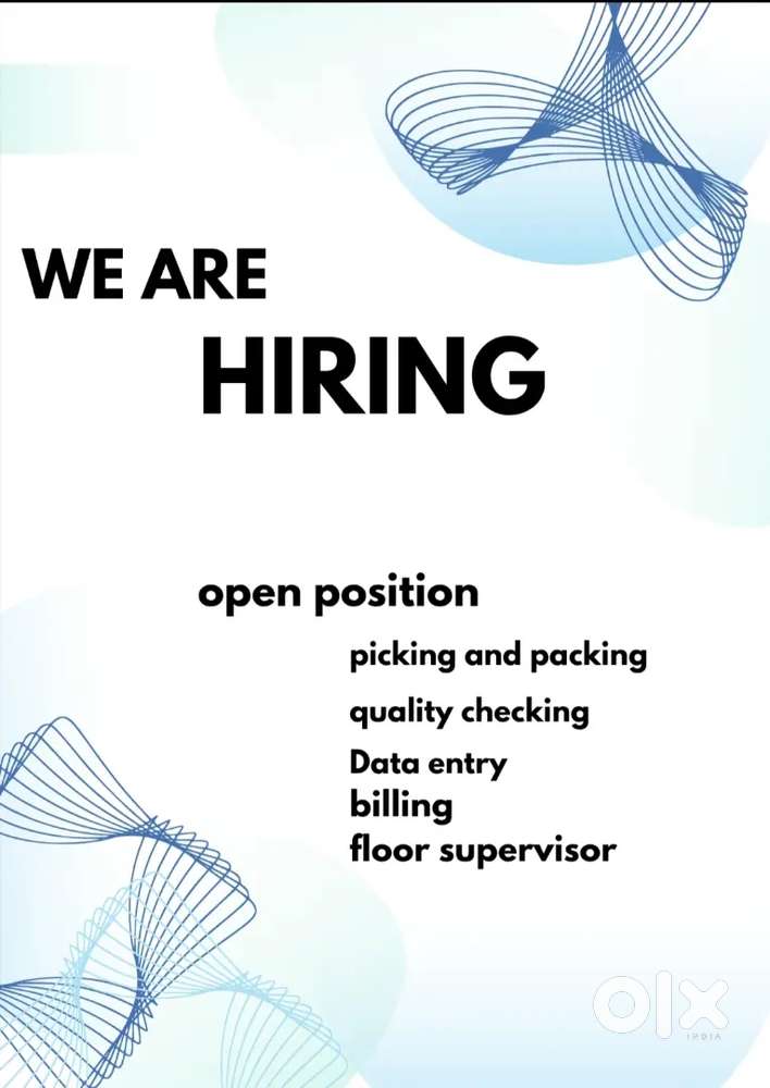 WE ARE HIRING DATA ENTRY EXECUTIVE FOR WAREHOUSE