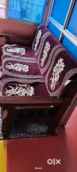 5 sitter wooden sofa