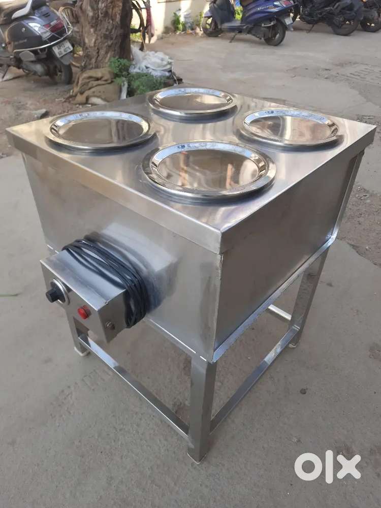 bain marie or curry counter (4-Bowls) working condition For Sale