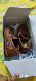 Kids Cute Walk by Babyhug Partywear Slip On Shoes - Camel Brown